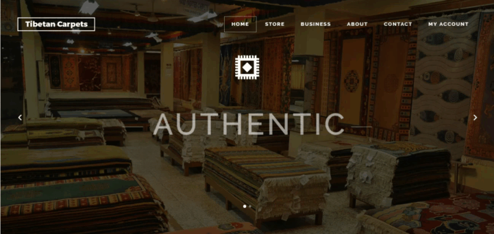 Tibetan Carpet - Aeron7 Website Design